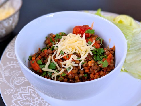 lentils and chorizo