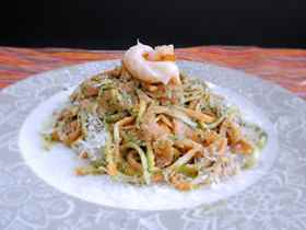 Linguine with smoked salmon