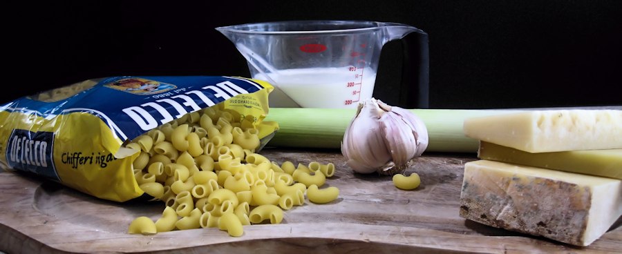 Pasta and cheese