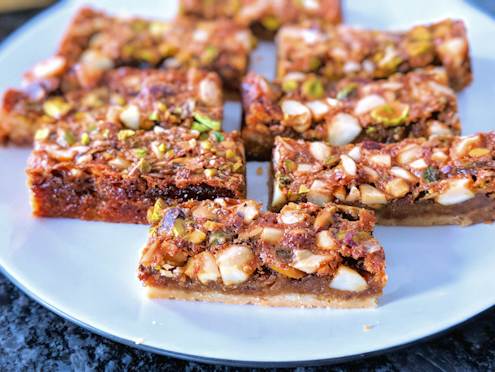 maple shortbread bars