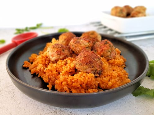 meatballs with tomato bulgur