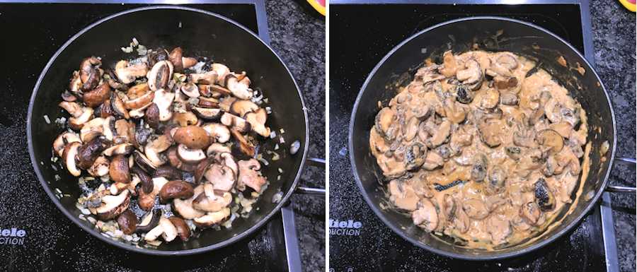 cooking mushrooms