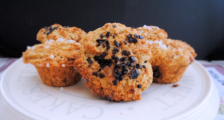 Orange and ganache muffins