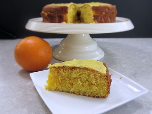 orange macaroon cake