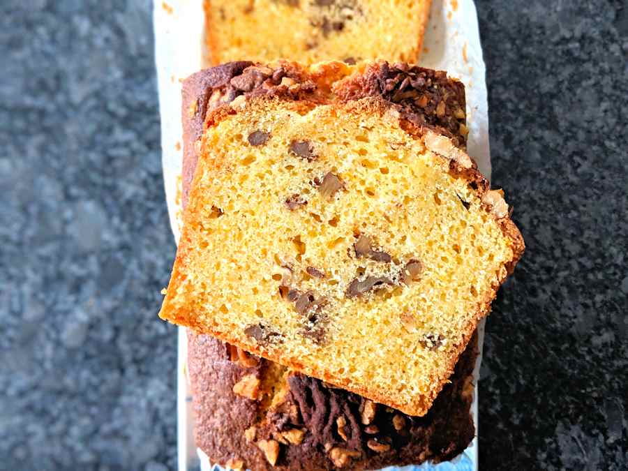 orange and walnut loaf cake cuisinefiend.com