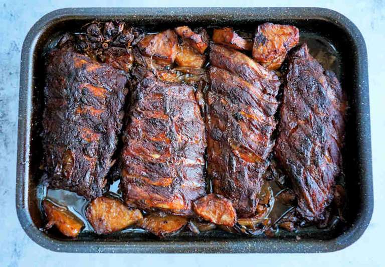 oven braised pork ribs cuisinefiend.com