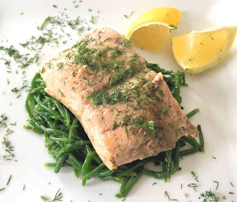 oven steamed sea trout cuisinefiend.com