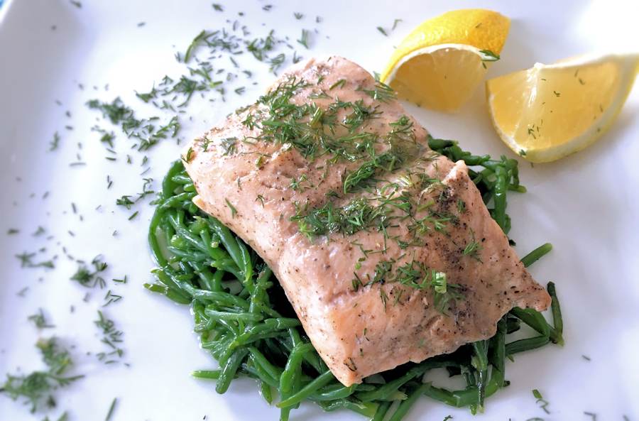 Oven steamed sea trout