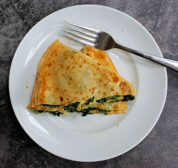 Spinach And Blue Cheese Pancakes Recipe Cuisine Fiend