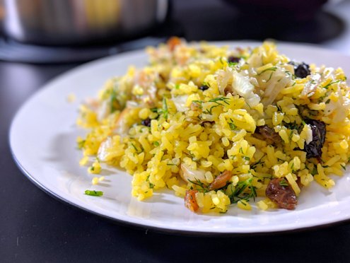 pilaf with arbroath smokie