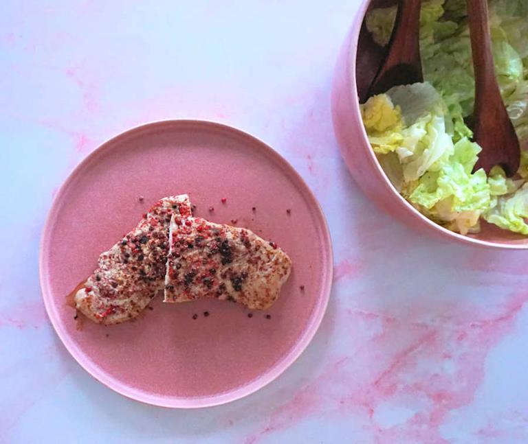 pink peppered turkey steaks cuisinefiend.com