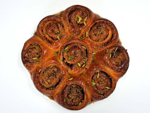 pistachio morning buns