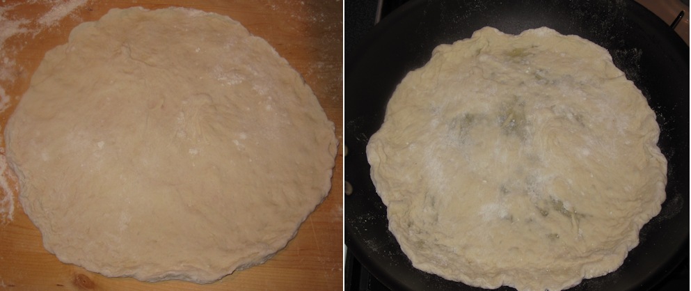 Homemade pizza dough