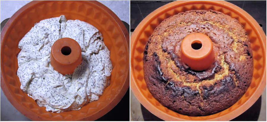 Baking poppy seed cake