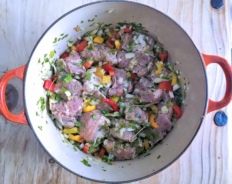marinated pork for haitian griot