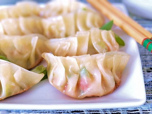 prawn gyoza