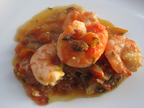 prawns with tomato stew