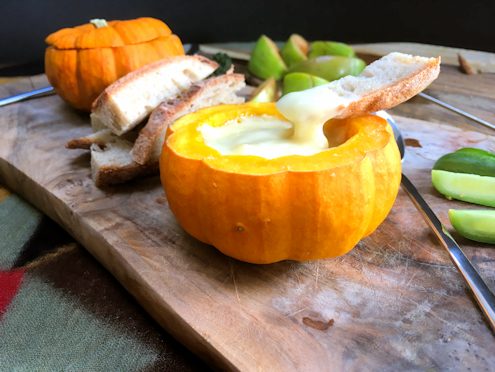 Pumpkin fondue