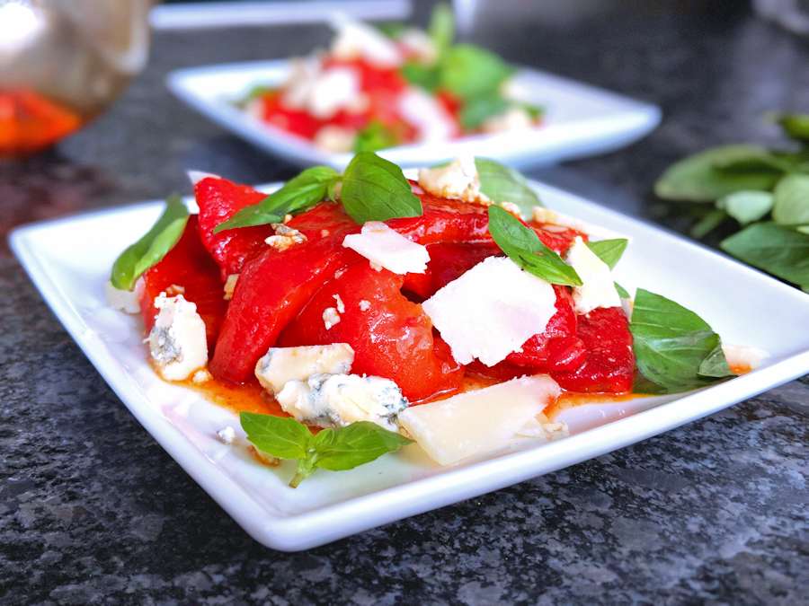 red pepper salad