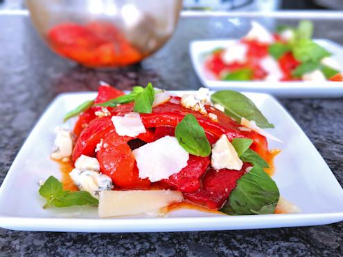 roasted red pepper salad