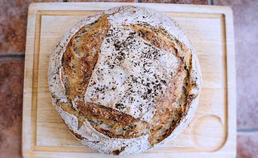 Rosemary cheat's sourdough