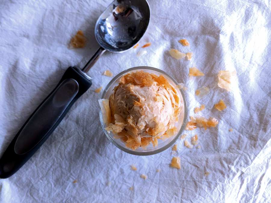 two ingredient no churn salted caramel ice cream