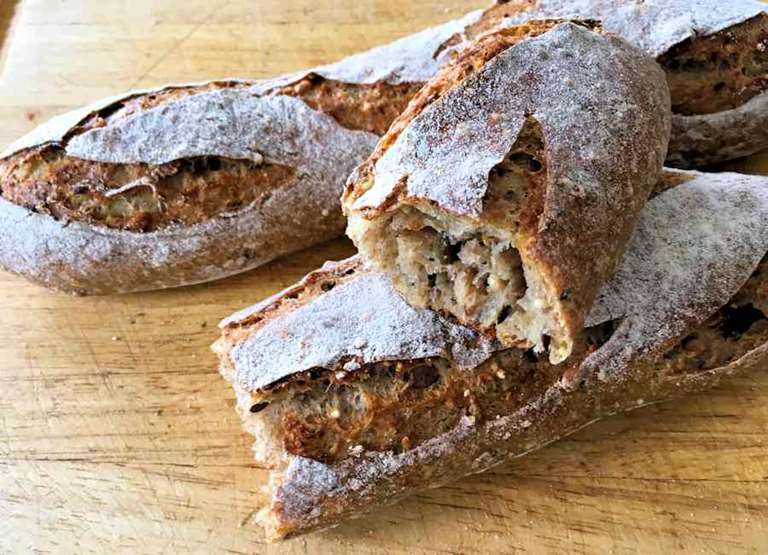 Seeded Sourdough Batons, Recipe