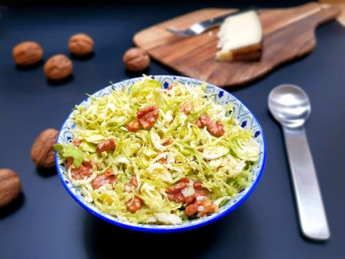 shaved sprouts salad