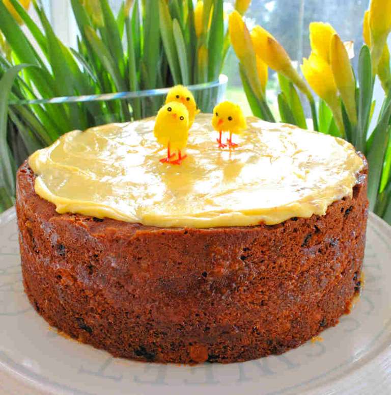 easter simnel cake cuisinefiend.com
