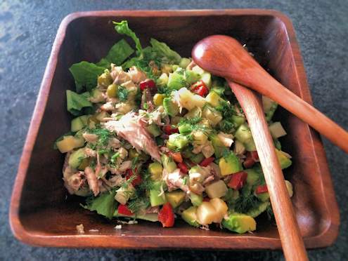 smoked mackerel salad