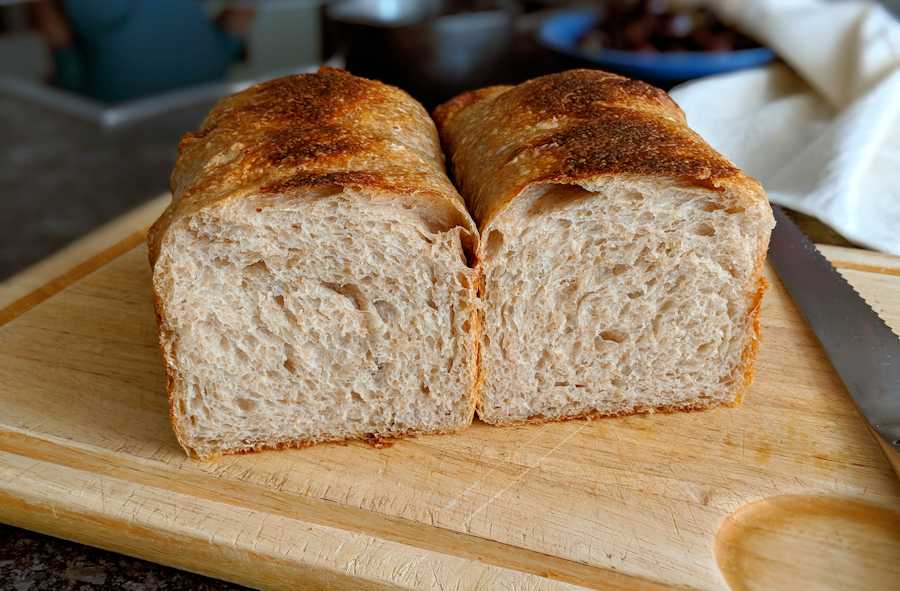 Easy Sourdough Sandwich bread: a Pullman loaf recipe - NINNESCAH HOMESTEAD