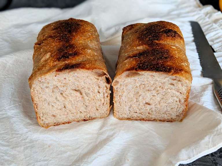 Sourdough Sandwich Bread Loaf - #foodbyjonister