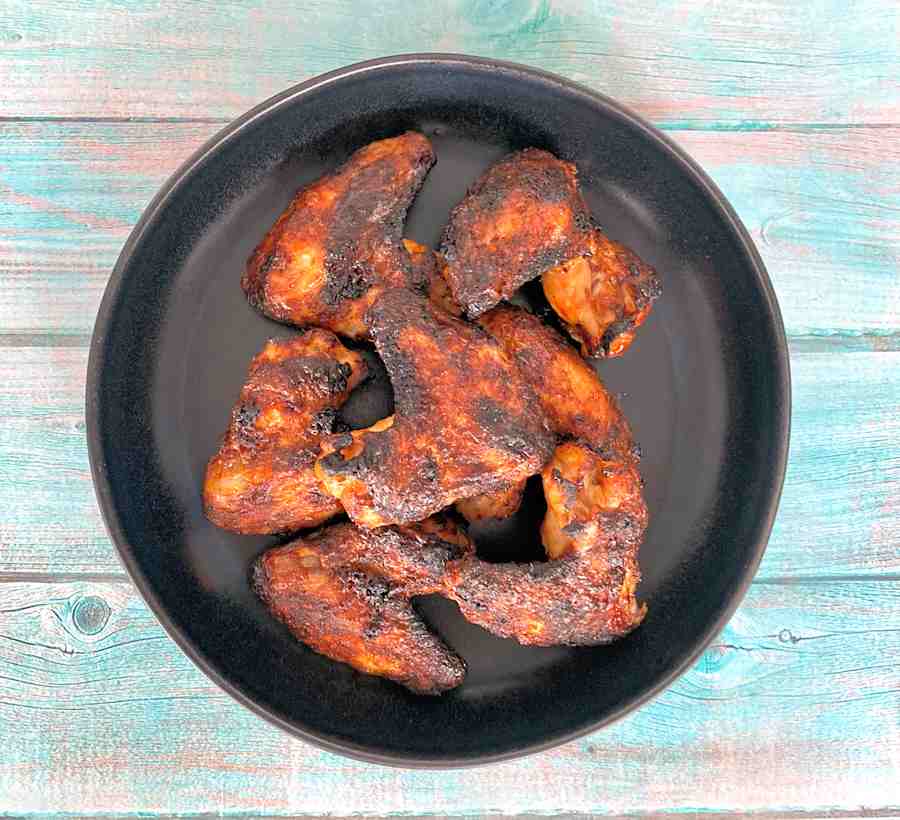 spicy grilled chicken wings cuisinefiend.com