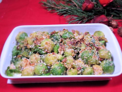 Brussels sprouts with parmesan and walnuts