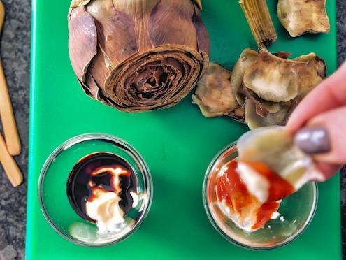 steamed artichokes