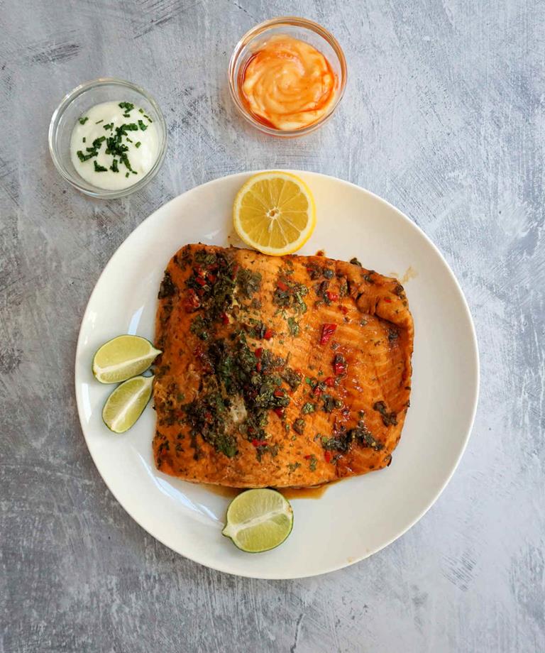 steamed salmon cuisinefiend.com