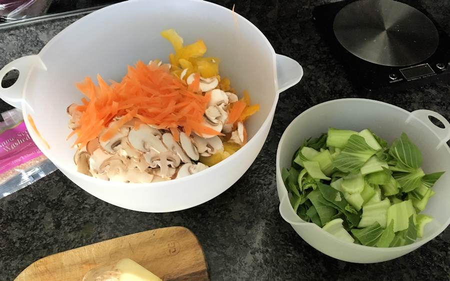 Vegetables for stir fry