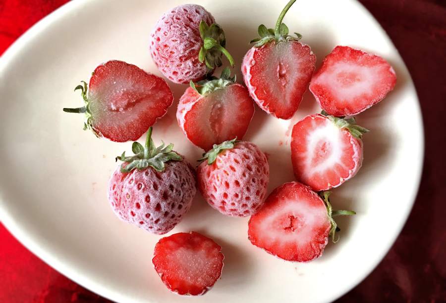 Frozen strawberries
