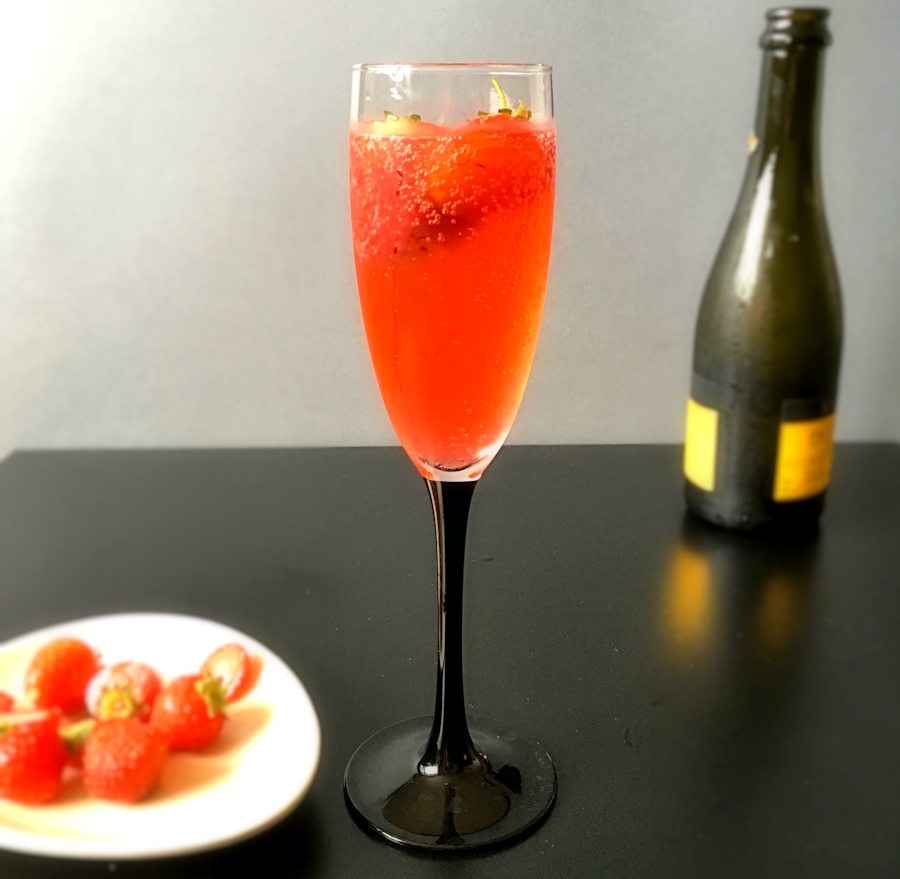 Strawberry prosecco