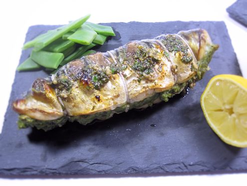 seaside stuffed mackerel