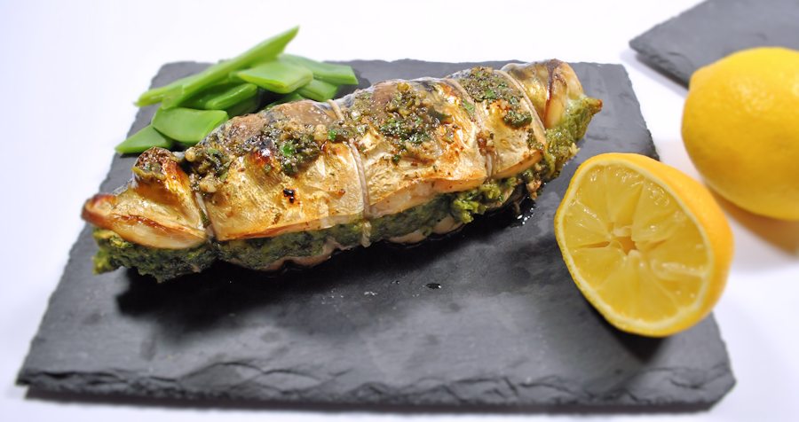 Seaside stuffed mackerel