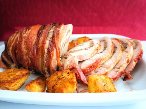 stuffed turkey roll