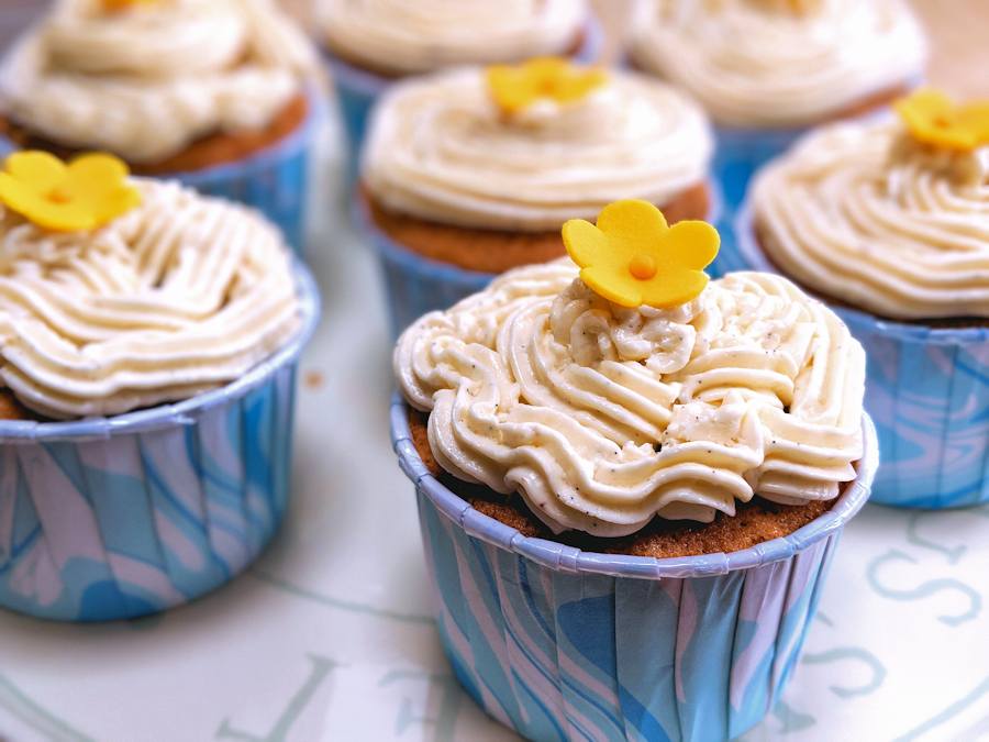 vanilla chocolate cupcakes