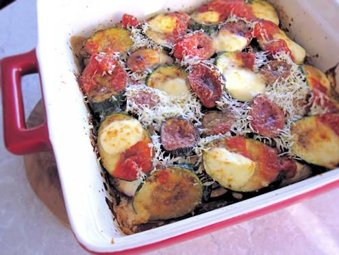 mixed vegetable parmigiana