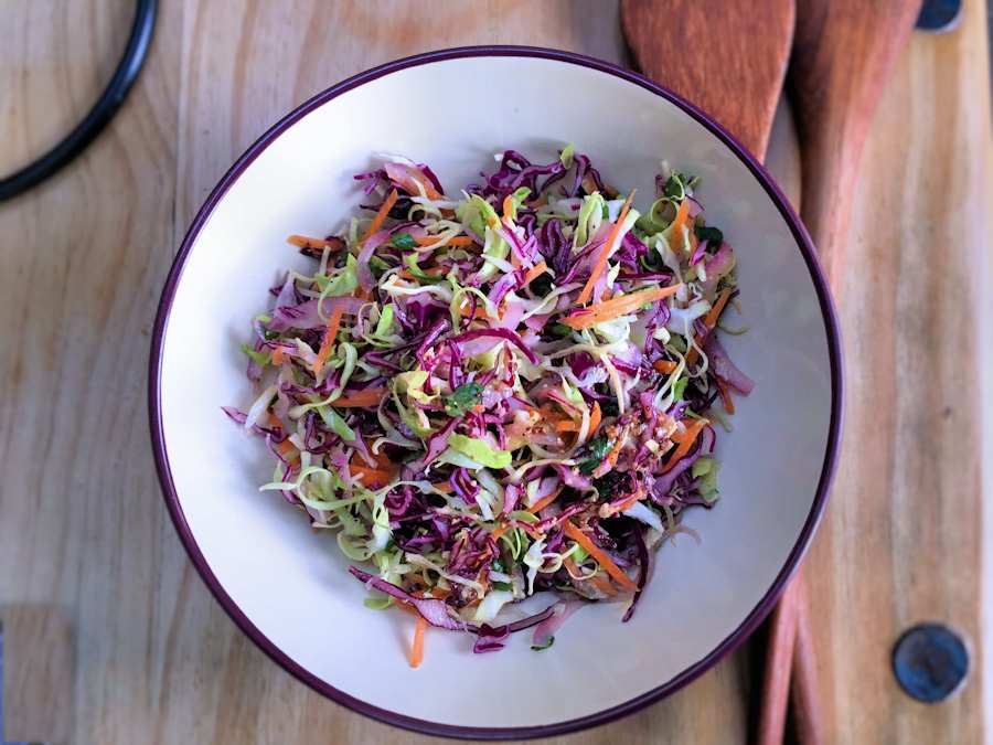 winter rainbow salad