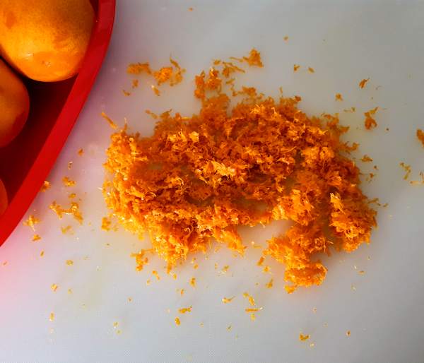 zesting orange