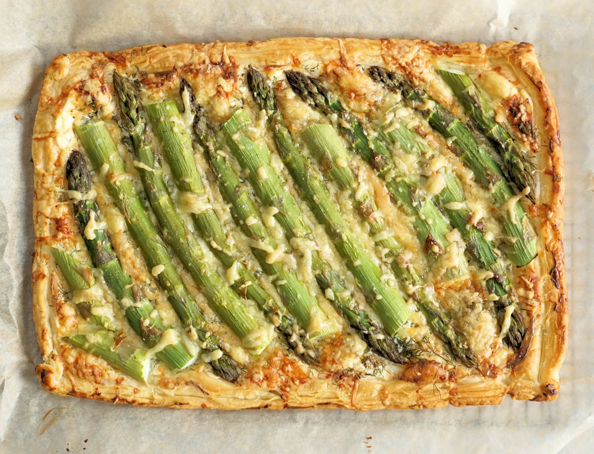 asparagus tart cuisinefiend.com
