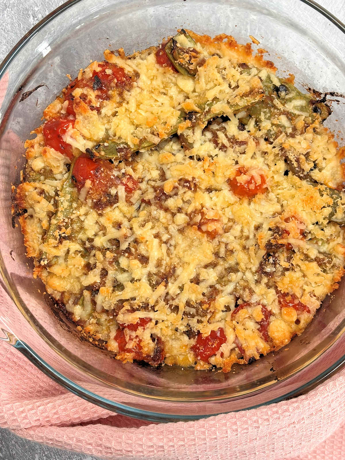 baked rice with beans and tomatoes cuisinefiend.com