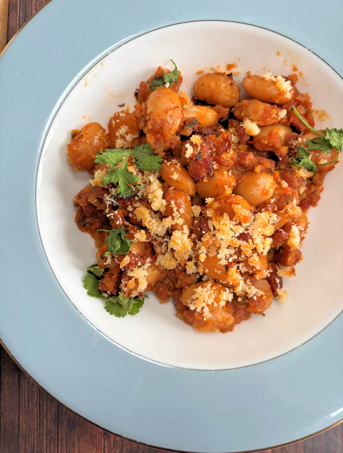 baked butter beans with pancetta cuisinefiend.com