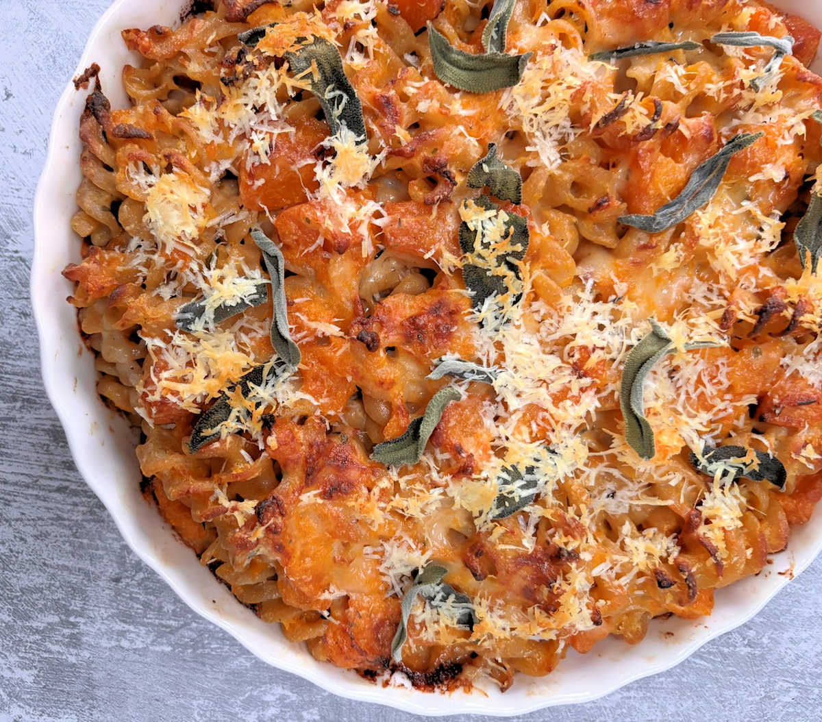 butternut squash pasta bake cuisinefiend.com